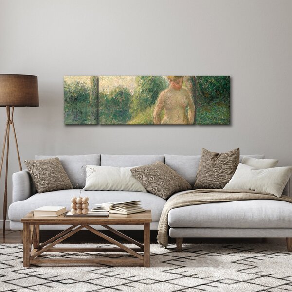 Obraz - Camille Pissarro, The Bather, reprodukce (170x50 cm)