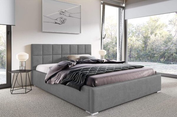 Manželská postel s matrací Santiago 120x200 šedý