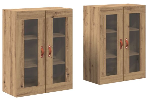 Nástěnné skříně 2 ks Artisanový dub 69,5 x 34 x 90 cm 3334300
