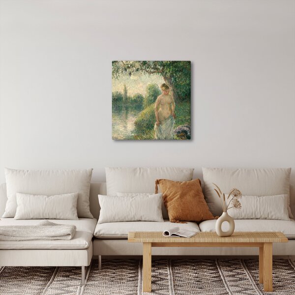 Obraz - Camille Pissarro, The Bather, reprodukce (30x30 cm)
