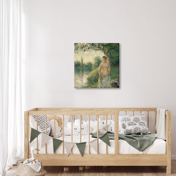 Obraz - Camille Pissarro, The Bather, reprodukce (30x30 cm)