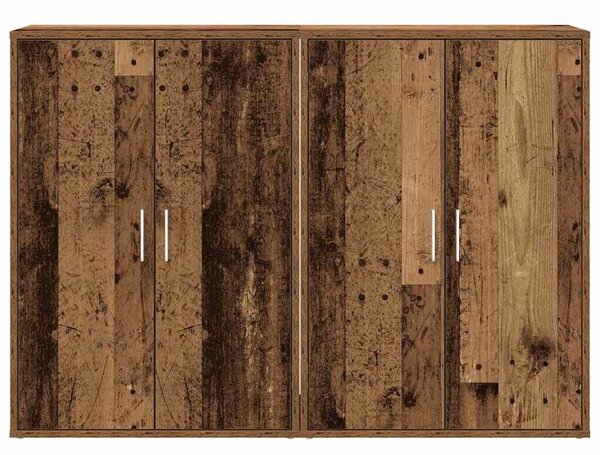 Servírovací skříň 2 ks Staré dřevo 60 x 31 x 84 cm 3334302