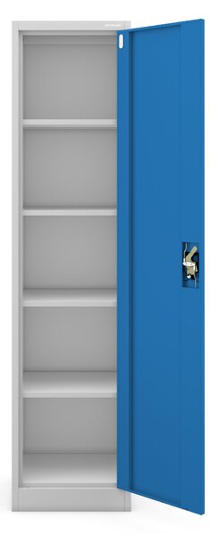 Uzamykatelná kartotéční skříň šedo-modrá: ALEX 450 x 1850 x 400 mm