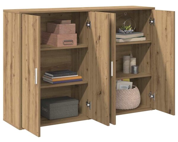 Servírovací skříň 2 ks Artisanový dub 60 x 31 x 84 cm 3334303