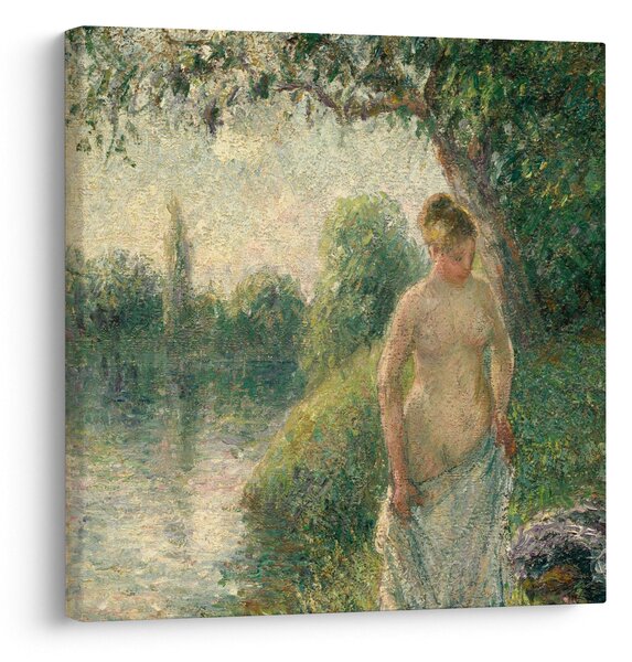 Obraz - Camille Pissarro, The Bather, reprodukce (30x30 cm)
