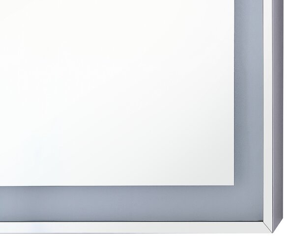 LED koupelnové zrcadlo ARGENS 90 cm 70 cm Stříbrná