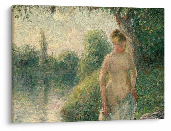 Obraz - Camille Pissarro, The Bather, reprodukce (70x50 cm)