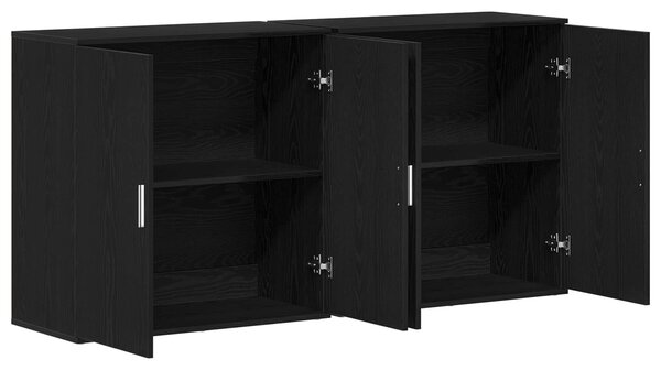 Servírovací skříň 2 ks Černý dub 79 x 38 x 80 cm 3334310