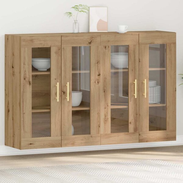 Nástěnné skříně 2 ks Artisanový dub 69,5 x 34 x 90 cm 3334306