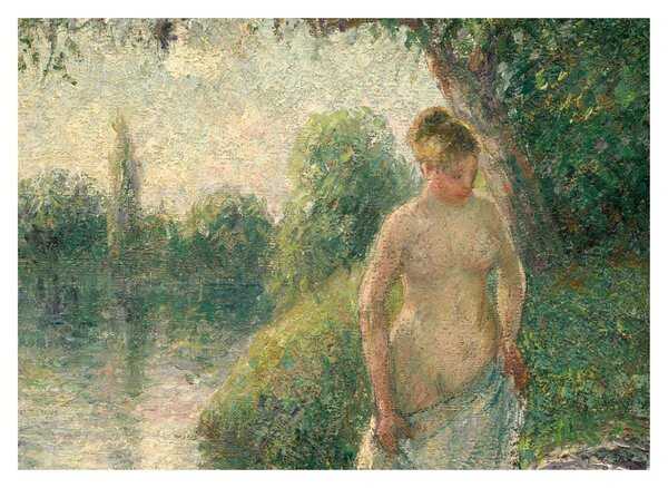 Obraz - Camille Pissarro, The Bather, reprodukce (70x50 cm)