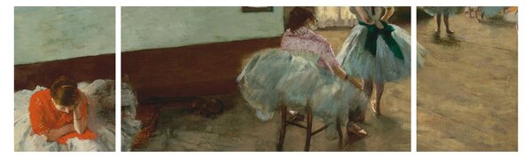 Obraz - Edgar Degas, The Dance Lesson, reprodukce (170x50 cm)