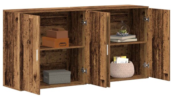 Servírovací skříň 2 ks Staré dřevo 79 x 38 x 80 cm 3334308