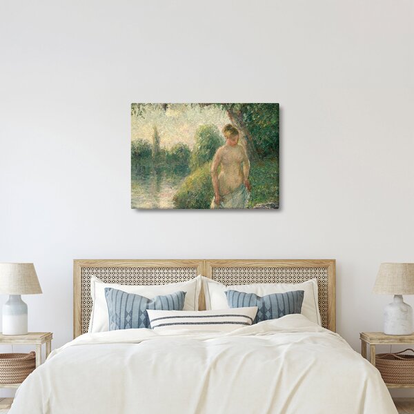 Obraz - Camille Pissarro, The Bather, reprodukce (70x50 cm)