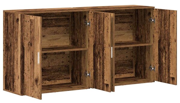 Servírovací skříň 2 ks Staré dřevo 79 x 38 x 80 cm 3334308
