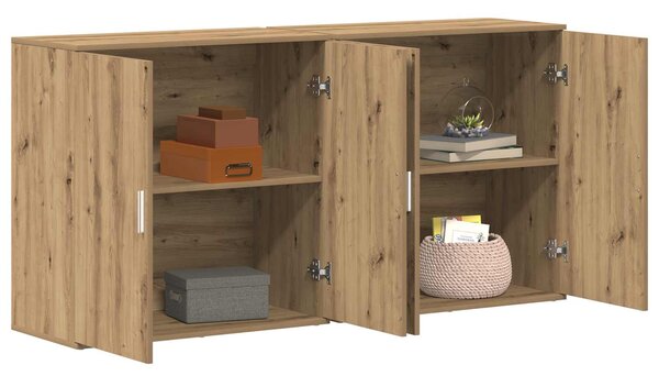 Servírovací skříň 2 ks Artisanový dub 79 x 38 x 80 cm 3334309
