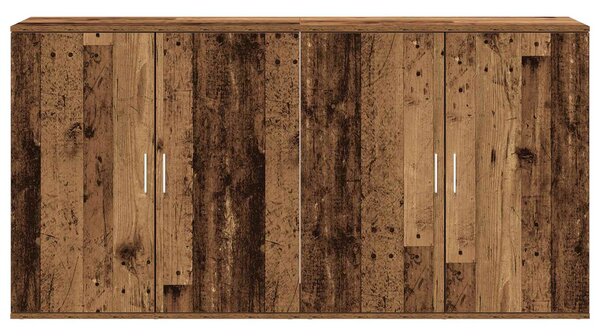 Servírovací skříň 2 ks Staré dřevo 79 x 38 x 80 cm 3334308