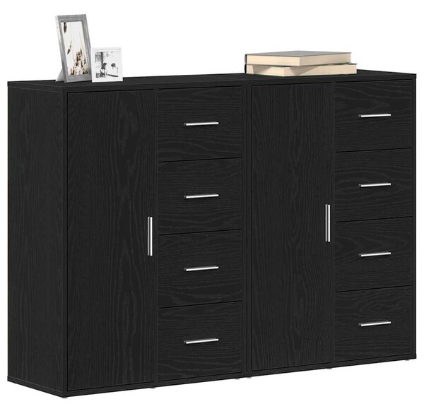 Servírovací skříň 2 ks Černý dub 60 x 31 x 84 cm 3334313