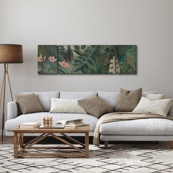 Obraz - Henri Rousseau, The Equatorial Jungle, reprodukce (170x50 cm)
