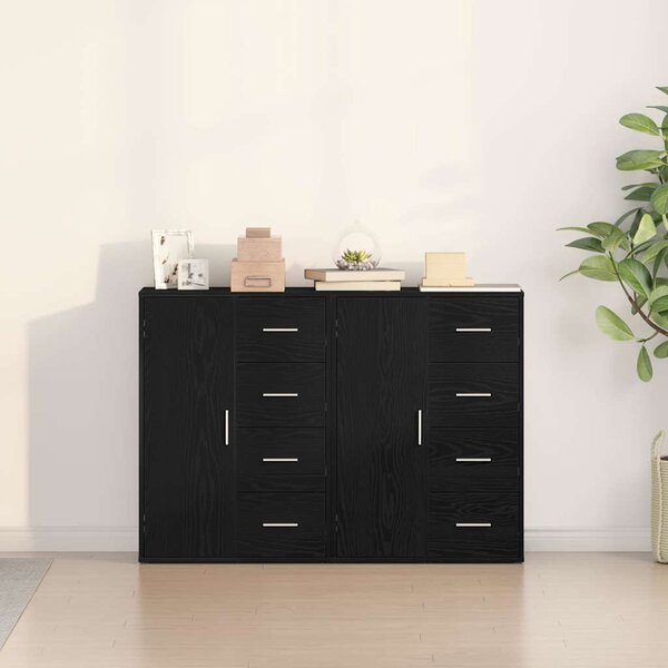 Servírovací skříň 2 ks Černý dub 60 x 31 x 84 cm 3334313