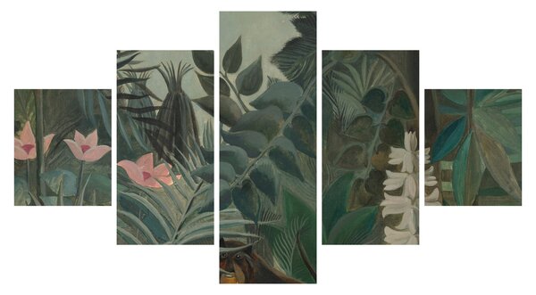 Obraz - Henri Rousseau, The Equatorial Jungle, reprodukce (125x70 cm)