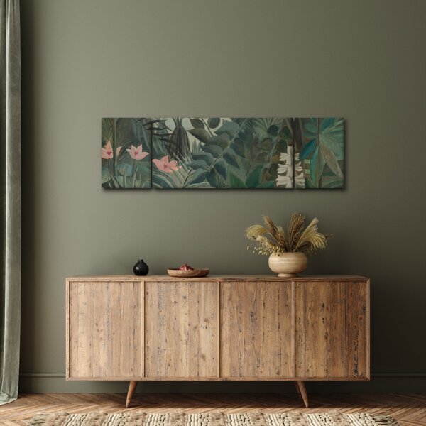 Obraz - Henri Rousseau, The Equatorial Jungle, reprodukce (170x50 cm)