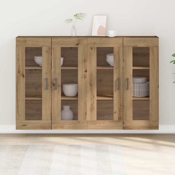 Nástěnné skříně 2 ks Artisanový dub 69,5 x 34 x 90 cm 3334315