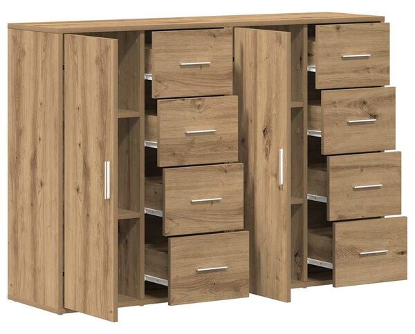 Servírovací skříň 2 ks Artisanový dub 60 x 31 x 84 cm 3334312
