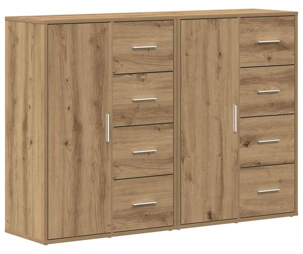 Servírovací skříň 2 ks Artisanový dub 60 x 31 x 84 cm 3334312