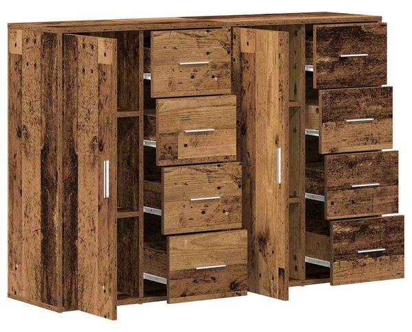 Servírovací skříň 2 ks Staré dřevo 60 x 31 x 84 cm 3334311
