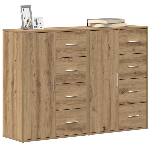 Servírovací skříň 2 ks Artisanový dub 60 x 31 x 84 cm 3334312
