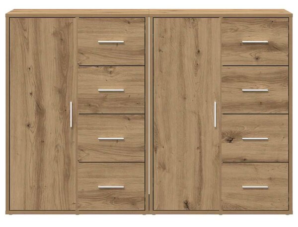 Servírovací skříň 2 ks Artisanový dub 60 x 31 x 84 cm 3334312