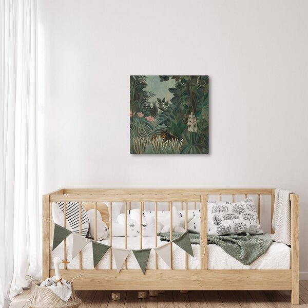Obraz - Henri Rousseau, The Equatorial Jungle, reprodukce (30x30 cm)