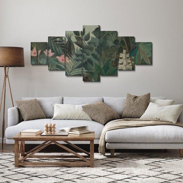 Obraz - Henri Rousseau, The Equatorial Jungle, reprodukce (210x100 cm)