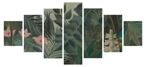 Obraz - Henri Rousseau, The Equatorial Jungle, reprodukce (210x100 cm)