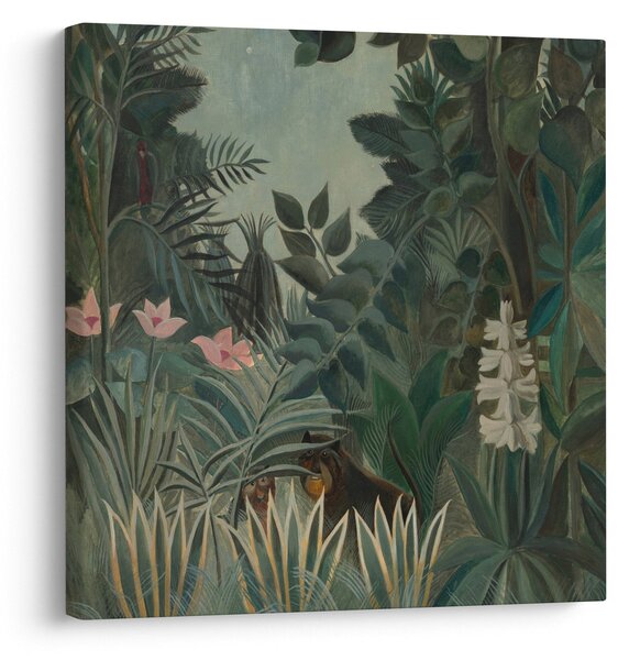 Obraz - Henri Rousseau, The Equatorial Jungle, reprodukce (30x30 cm)