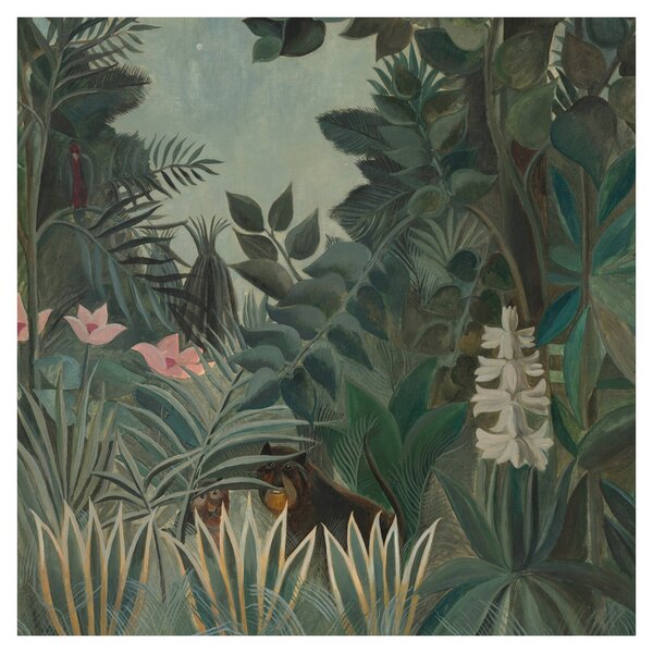 Obraz - Henri Rousseau, The Equatorial Jungle, reprodukce (30x30 cm)