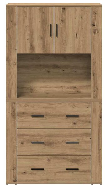 Vysoký bufet Artisanový dub 80 x 33 x 150 cm Kompozitní dřevo 3334344