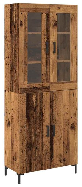 Vysoký bufet 2 ks Staré dřevo 69,5 x 34 x 180 cm 3334349