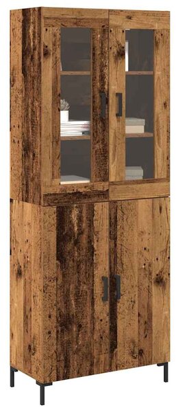 Vysoký bufet 2 ks Staré dřevo 69,5 x 34 x 180 cm 3334349