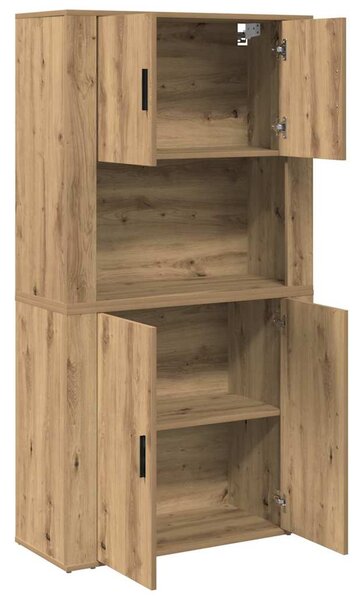 Vysoký bufet Artisanový dub 80 x 33 x 150 cm Kompozitní dřevo 3334337