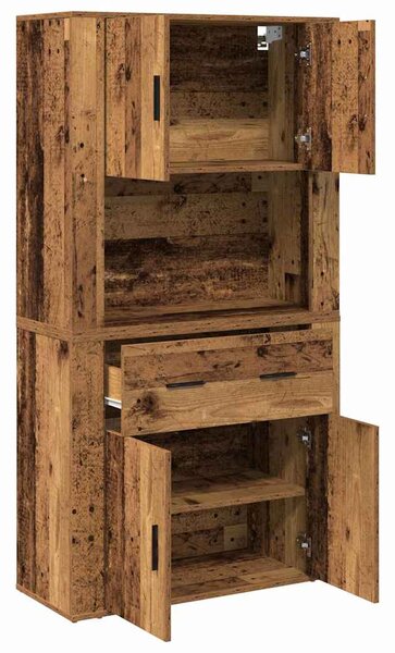 Highboard Staré dřevo 80 x 33 x 150 cm Kompozitní dřevo 3334340