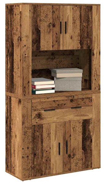 Highboard Staré dřevo 80 x 33 x 150 cm Kompozitní dřevo 3334340