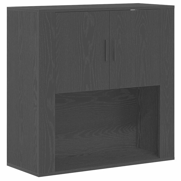Vysoký bufet Černý dub 80 x 33 x 150 cm Kompozitní dřevo 3334338