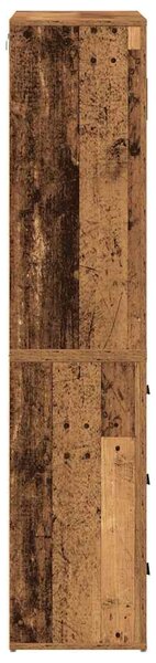 Vysoký bufet Staré dřevo 80 x 33 x 150 cm Kompozitní dřevo 3334343