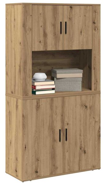 Vysoký bufet Artisanový dub 80 x 33 x 150 cm Kompozitní dřevo 3334337