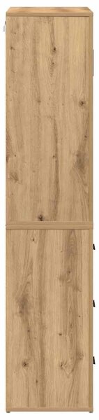 Vysoký bufet Artisanový dub 80 x 33 x 150 cm Kompozitní dřevo 3334344