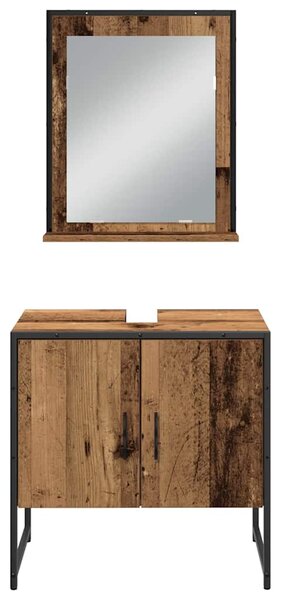 Sada koupelnového nábytku 3 ks Hnědá 33 x 33 x 102,5 cm 3334357
