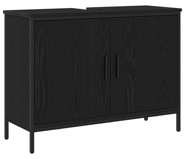 Sada koupelnového nábytku 3 ks Černá 80 x 30 x 60 cm 3334366