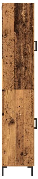 Vysoký bufet 2 ks Staré dřevo 69,5 x 34 x 180 cm 3334349