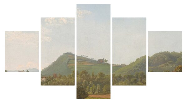 Obraz - Simon Denis, View Near Naples, reprodukce (125x70 cm)
